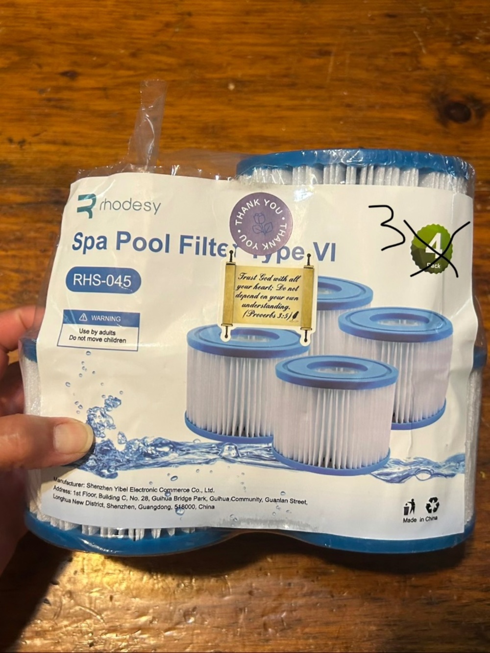 3 Rhodesy Spa Pool Filters Type VI RHS-045